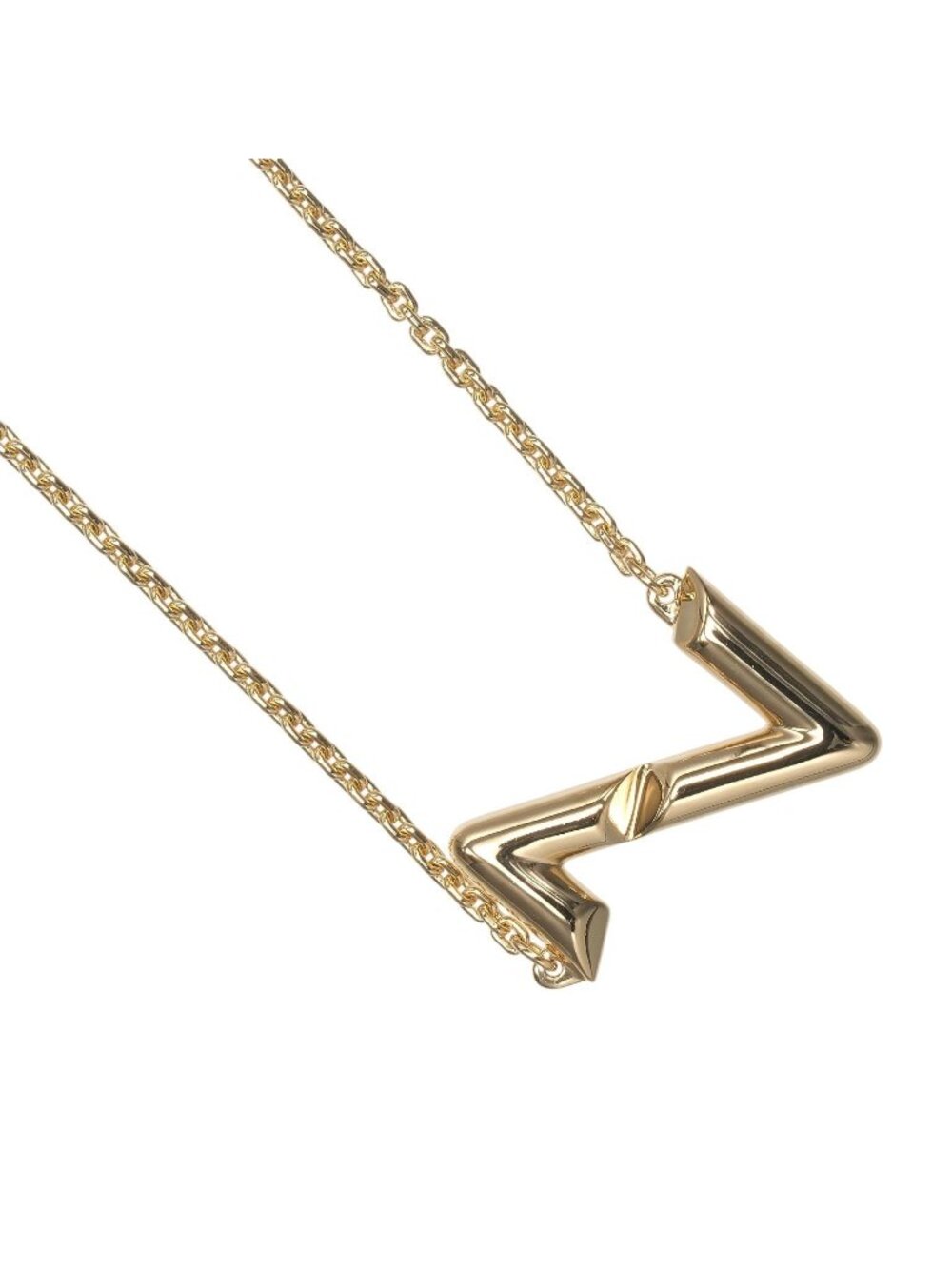 Louis Vuitton Vault Upside Down Gold Necklace